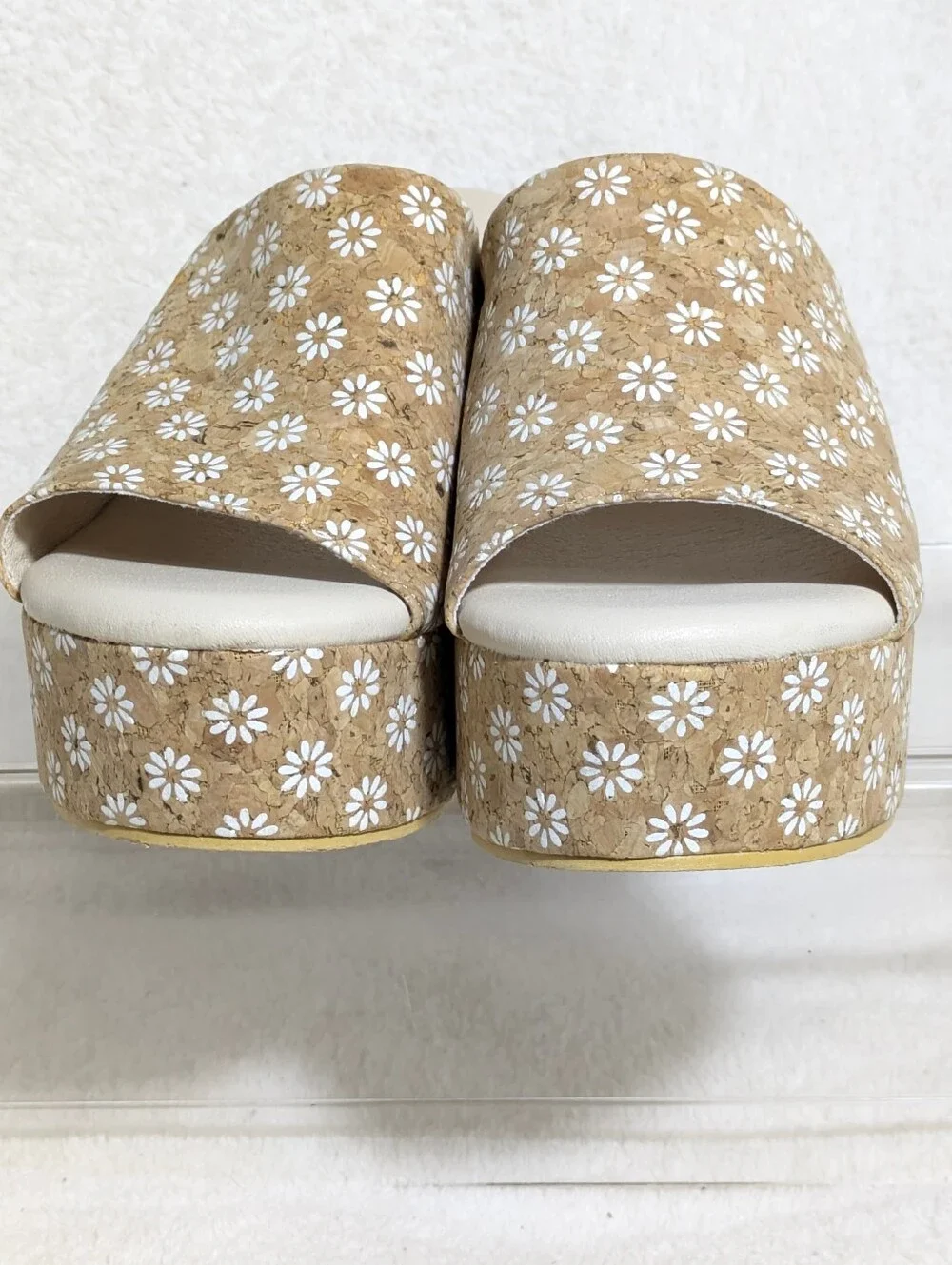 Womens Beach By Matisse Floral Cork Platform Slip On Sandals Summer Festival  6